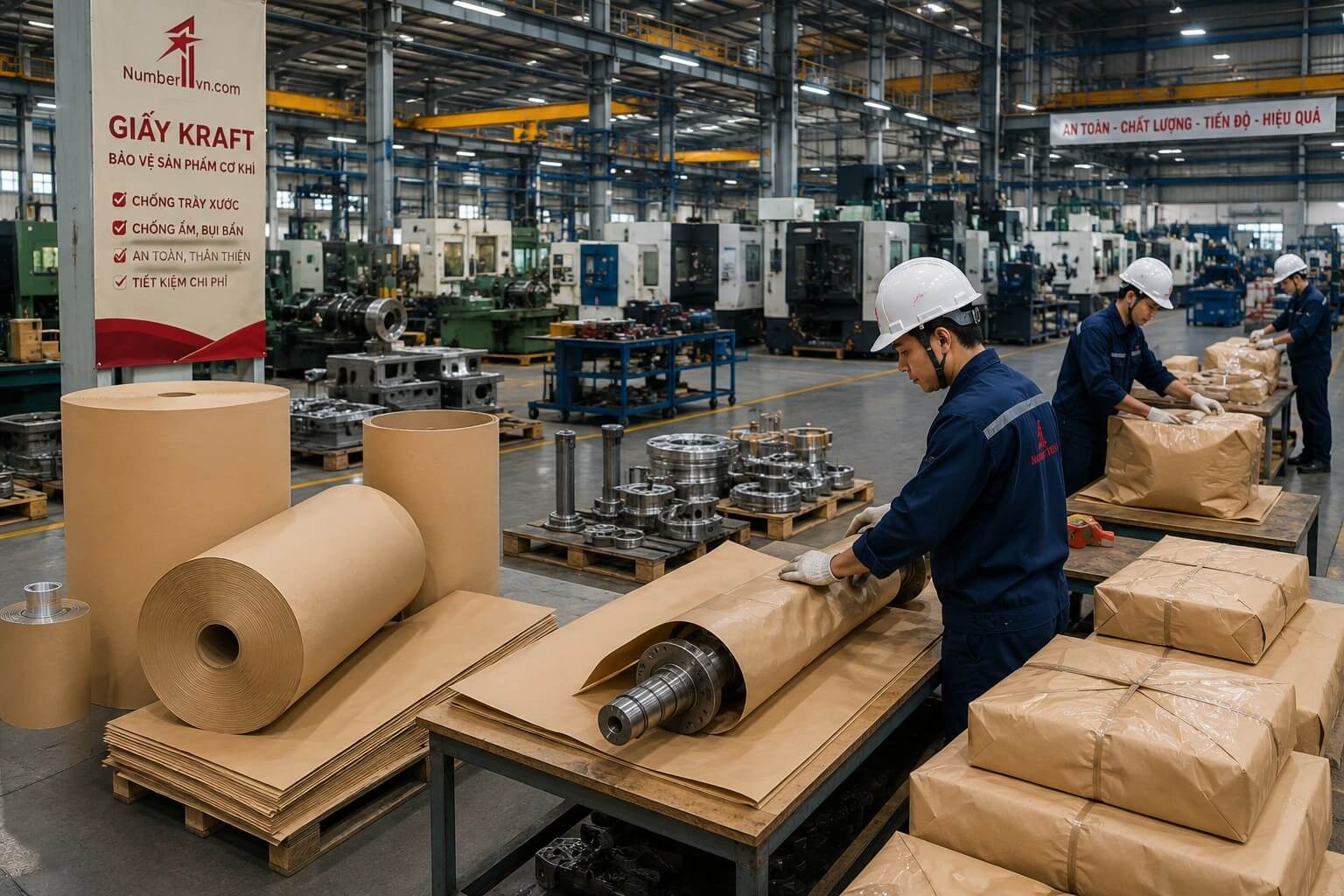 Ứng dụng giấy kraft trong ngành cơ khí & chế tạo
