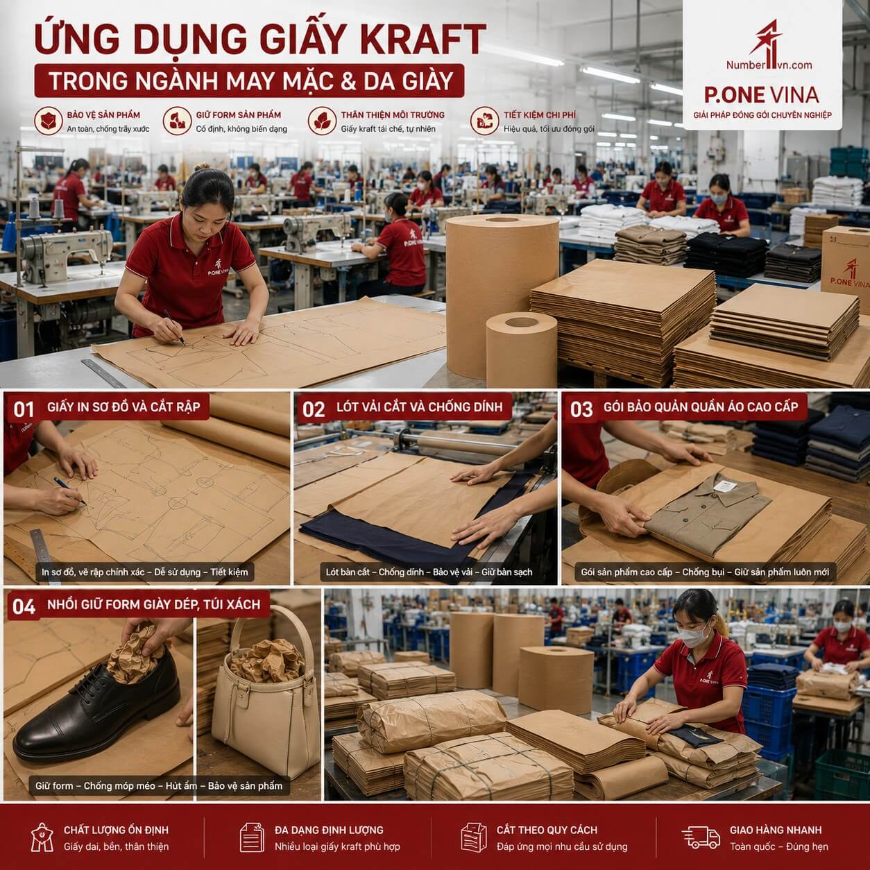 Ứng dụng giấy kraft trong ngành may mặc & giày da