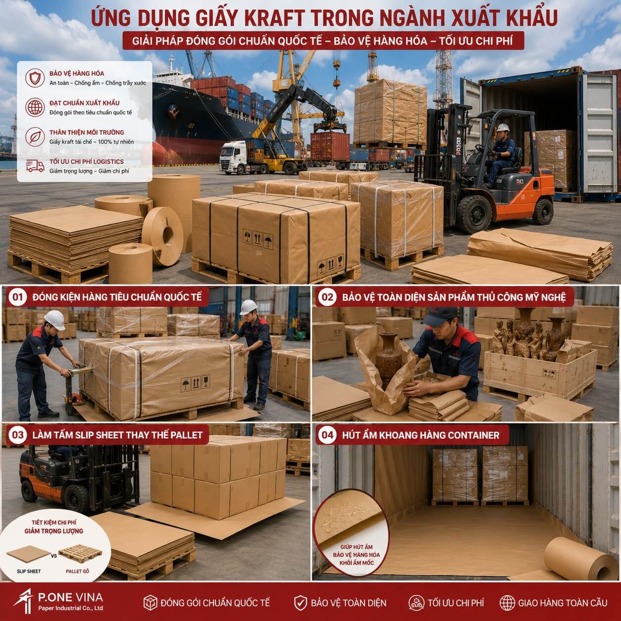 Ứng dụng giấy kraft trong ngành xuất khẩu